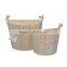 Home Fashion Eco-Friendly Sliding Lid Wooden Bucket Set