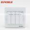 British standard white PC panel 4 gang hot china products touch wall switch