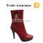 dealer boots crotch boots red suede boots