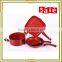4PC aluminum red metallic paint coating cookware sets
