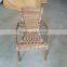 bamboo like french bistro cafe arm chair, garden stackable arm chair