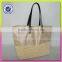 High quality women cotton with jute and paper straw material crochet handbag