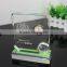 Custom free desktop crystal bedside table clocks
