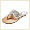 2015 new summer fashion slipper with shining diamond thong lady sandal flat flip flops