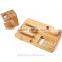 New products ! Bamboo desktop for apple watch charging stand, for apple phone charging dock