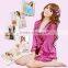 New Women Sexy Satin Lace Robe Sleepwear Lingerie Nightdress G-string Pajamas