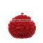 Hot sale Kiss Lock Chiffon Bridal clutch bag (YY2821)