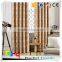 linen look polyester cotton blend 100% blackout fabric jacquard curtain-geometry design