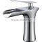 New Design Waterfall Chrome Single Handle Basin Faucet