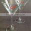 high quality crystal decorated martini glasses set of 2