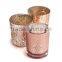 Vintage rose gold mercury glass votives wholesale