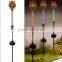 Harvest festival decorations metal scarecrow crystal solar light garden stake