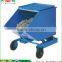 8 Inch Silent Wheel Dumping Flip Type Iron Filings Metal Concrete Cart