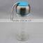 high transparency glass water bottle with Portable belt
