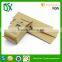 Custom design DIY ziplock flat botoom kraft paper coffee bags with tin tie