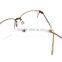 G3622-LQ0067 Transparent half rim eyeglasses frame for fashion lady