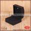 Lid hinged base new arrival printed velvet paper jewelry box gift packaging