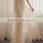 AR-59 Simple Generous Long Lace Sleeves Bride Dress O-Neck A-Line White Tulle Wedding Dress 2016