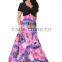 hot stamp mosaic Jumpsuit deep V collar plus size dress