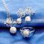 2016 European Style Rings 925 Sterling Silver Pearl Ring Design