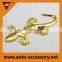 Gecco animal car badge custom gold plate logo