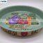 Custom print design Round tin beer serving tray