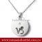 Metal Cut Out Corss Blank Dog Tags with Beads Necklace