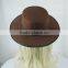 Custom brown cowboy hat formal hat for adult