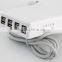 40W Multi USB Charger Adapter, 8 Port USB Desktop Rapid Charger for iPhone for Samsung and USB device FCC CE ROHS