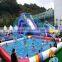 2016 outdoor popular inflatable water park use frame pool