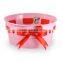 Small round heart design chrismas decorations metal container
