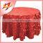 Elegant wholesale petal taffeta polyester round fancy table cover wedding table cloth