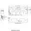 6 d cell battery holder with leads, BH162A