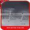 Stylish round tempered glass stainless steel tea table
