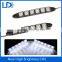 2016 new auto drl waterproof 6LEDs white daytime running light LED flexible drl