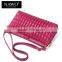 small mature plaid ladies shoulder sling bag leather messenger bag