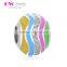 D141 new 925 silver colorful wave charm,women enamel charm beads