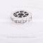Antique Silver Charms Crystal Silver Beads wheel Jewelry Charm Wholesale