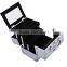 Soozier Professional Mirrored Makeup Artist Cosmetic Travel Mini Case with Pull-Out Trays - Silver