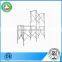 Tubular steel frame scaffolding