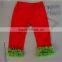 Wholesale Cheap Price Baby Summer Cotton Girls Pants Boutique Double Ruffle Pants Childrens Halloween Pants Lovely Baby Pants