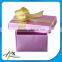 gloss varnishing packaging cardboard gift box with ribbon bowknot