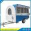 customized double axles small food trailer with mobile candy kiosk/ food kiosk cart for crepe&waffle machine/ food service car