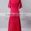 J--0085 sexy evening gown long dress 3/4 sleeve cocktai dinner evening dress handmade beading party dress