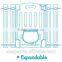 860 Light Weight Firm and Rigid Plastic folding Pet and friendly Baby Gate