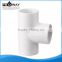PVC Tee Pipe Fitting for Bathtub Parts Plastic Tee Fitting T-piece Fitting