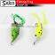 SGWF-06 artifical floating soft frog with baby, resin skirt tail, 50mm/10g
