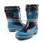 fashion design cheap cold-proof waterproof rubber boots with removable warm sock used as outdoor work boots in winter