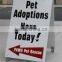 outdoor display sign acrylic board