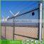 Manufacturer price black powder coated chain link fencing for playground